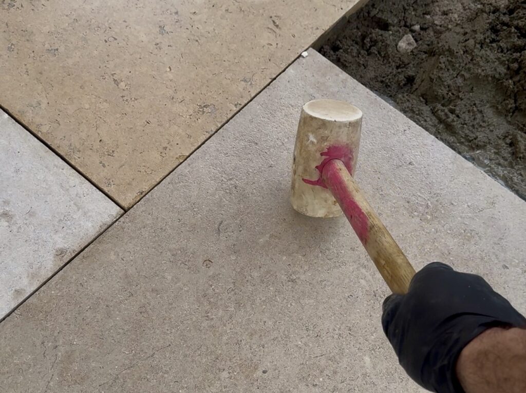 A Common Beginner Mistake When Laying Paving Slabs